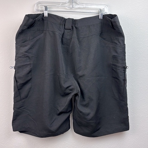 NWT tactical poly cotton lightweight mid thigh black shorts - Picture 2 of 7